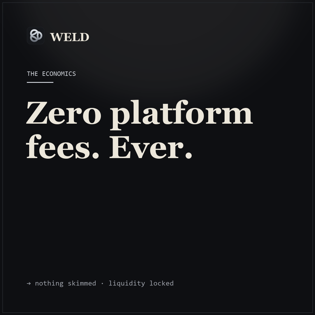 Zero fees